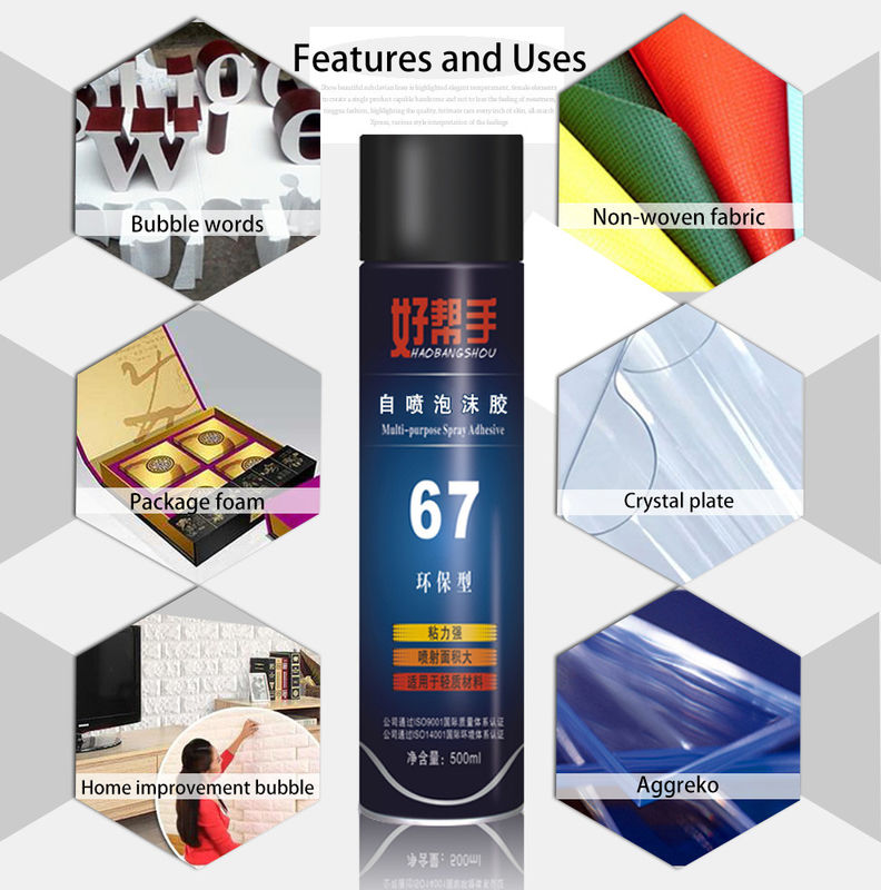 High Quality Fast Dry Aerosol Spray Adhesive Waterproof Embroidery Garment Adhesive