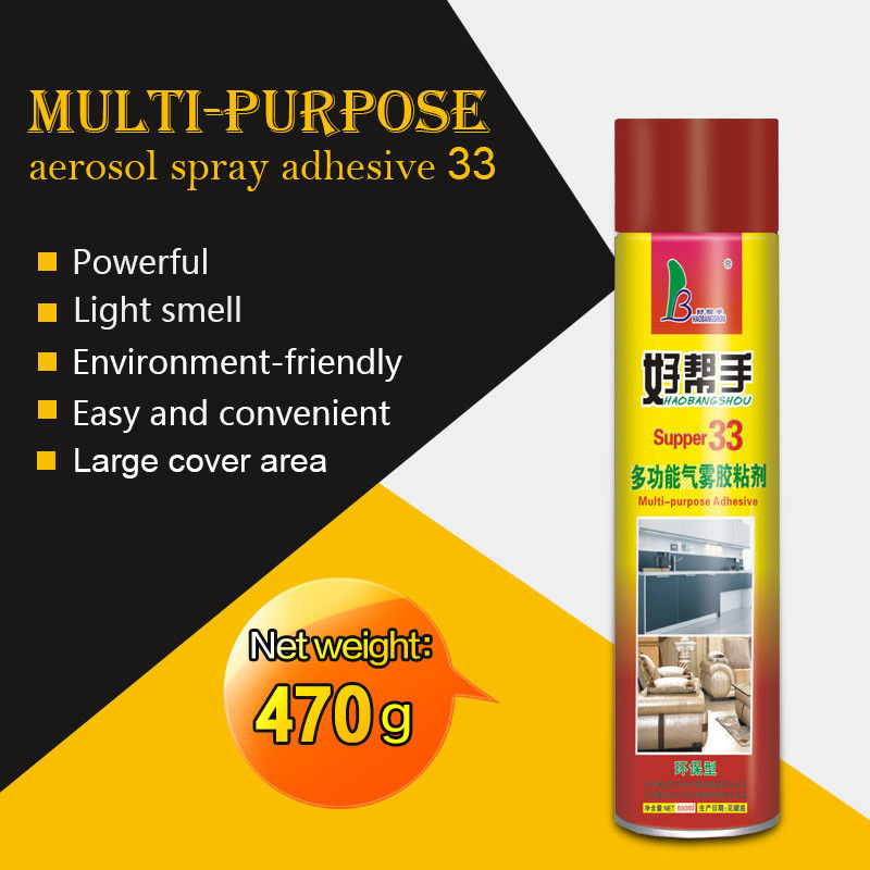 Strong Peeling Strength Spray Glue Adhesive Eco Friendly SBS For Sofa